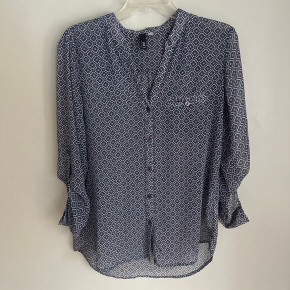 KUT From the Kloth Geometric Print Blouse, Women’s Medium - Picture 1 of 6